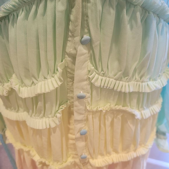 ‼️SOLD‼️ NWOT Rainbow Maxi Dress - Small - Picture 4 of 7